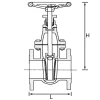 Cast iron gate valve, non-rising hand wheel | KP